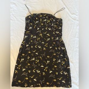 Black floral Urban Outfitters dress size 6